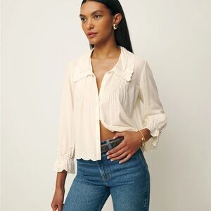 Reformation Juni Top Cream XL
